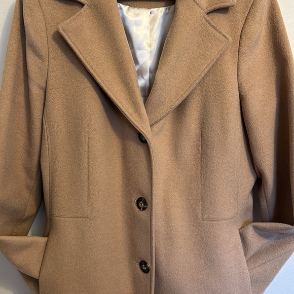 Calvin Klein wool cashmere single breasted coat - Picture 8 of 16
